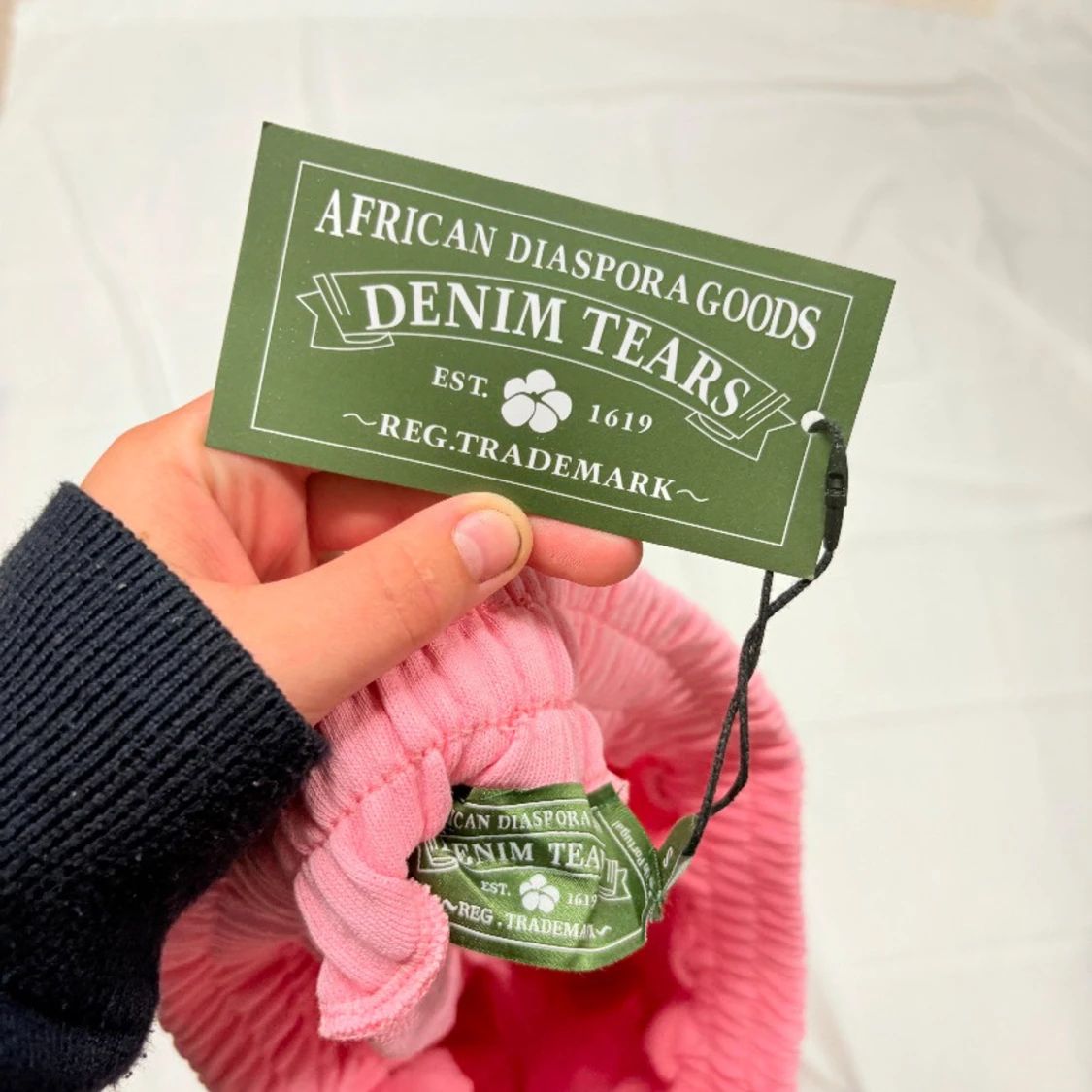 Rosa shorts från Denim Tears med blommor - 3