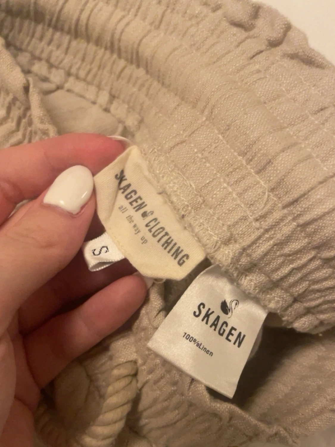 Beiga linnebyxor från Skagen Clothing - 1