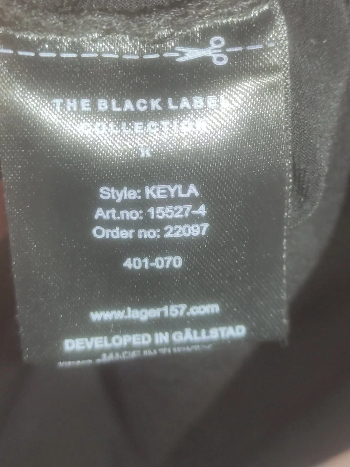 Svart långärmad klänning Lager 157 - 3