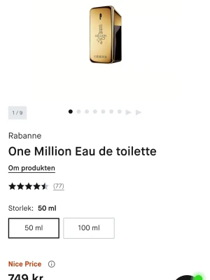One Million Eau de toilette 50ml - Stilren och populär doft från Rabanne i 50 ml storlek. Perfekt för dig som vill sticka ut och göra intryck. Snygg design som drar blickarna till sig.