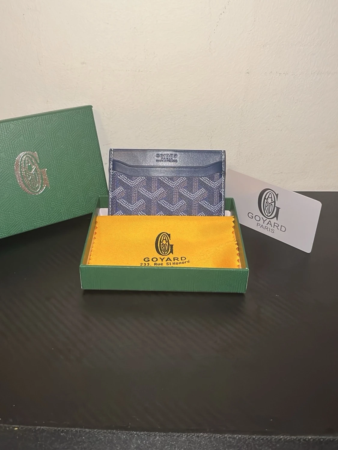 Blå Gplånbok med mönster - 2