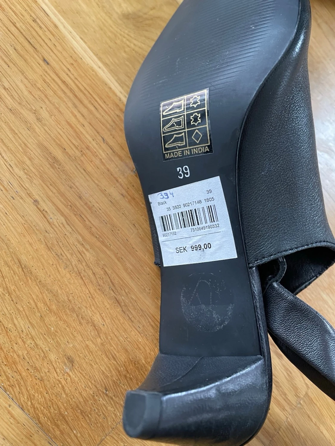 Svarta skinnstövletter från Wera - 2