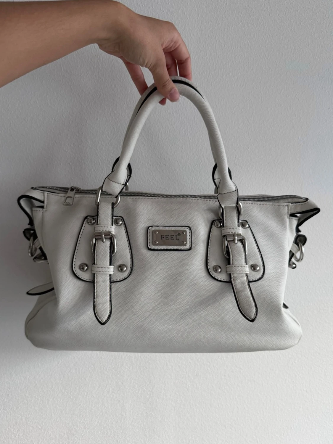 Vit handväska 