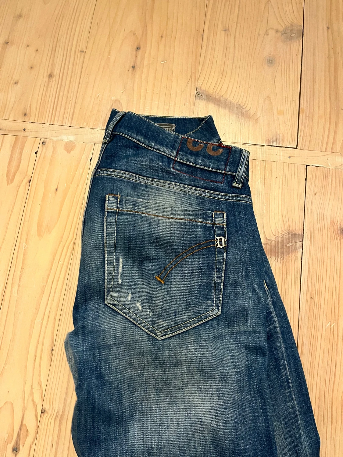 Blå Dondup George jeans med slitningar - 2