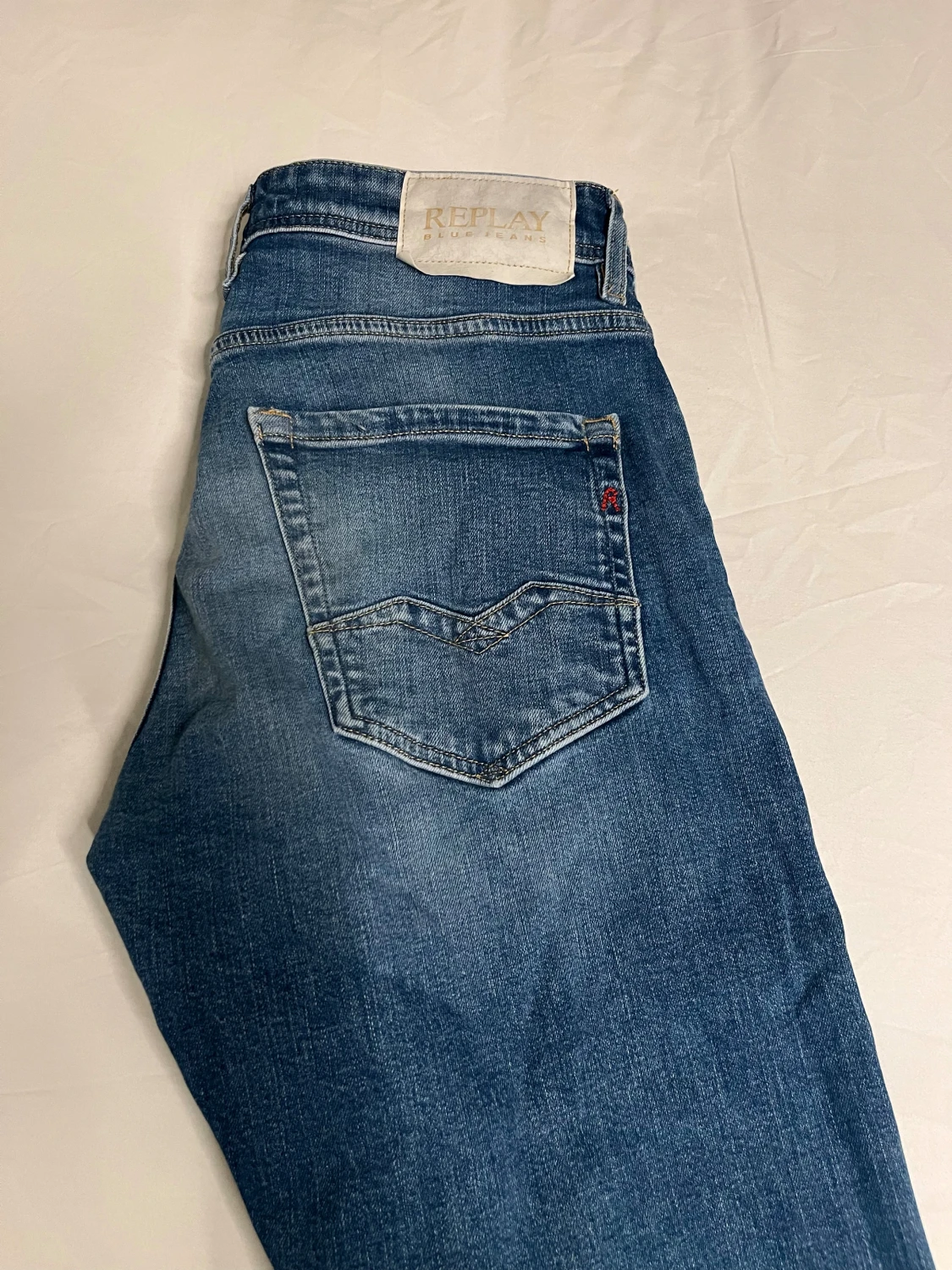 Blå Replay jeans straight fit - 1