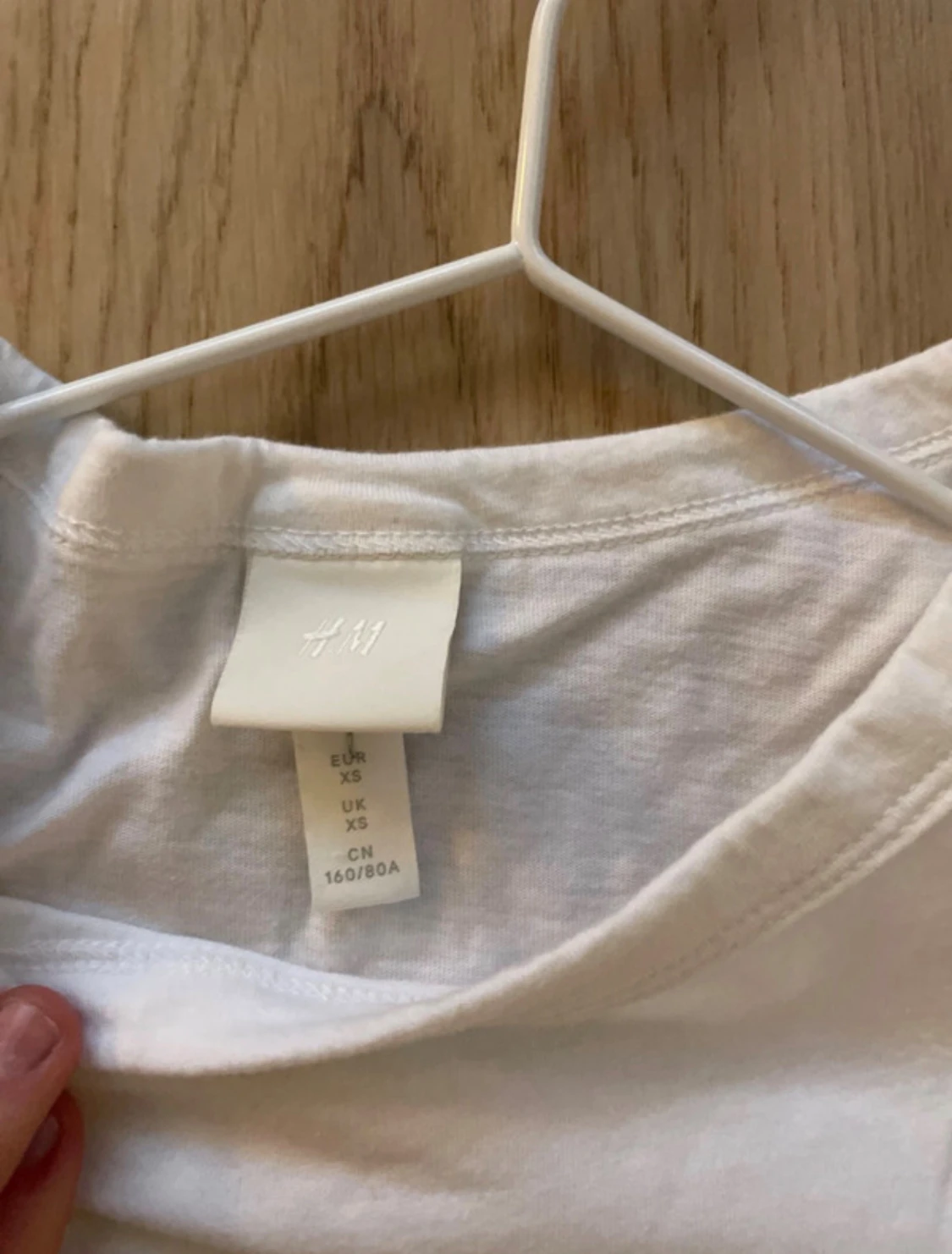 Vit puffärm blus från H&M XS - 2