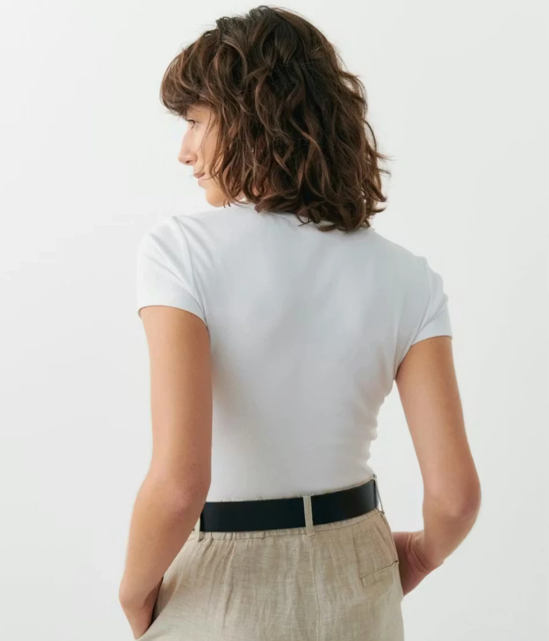 Vit basic tight topp - 2