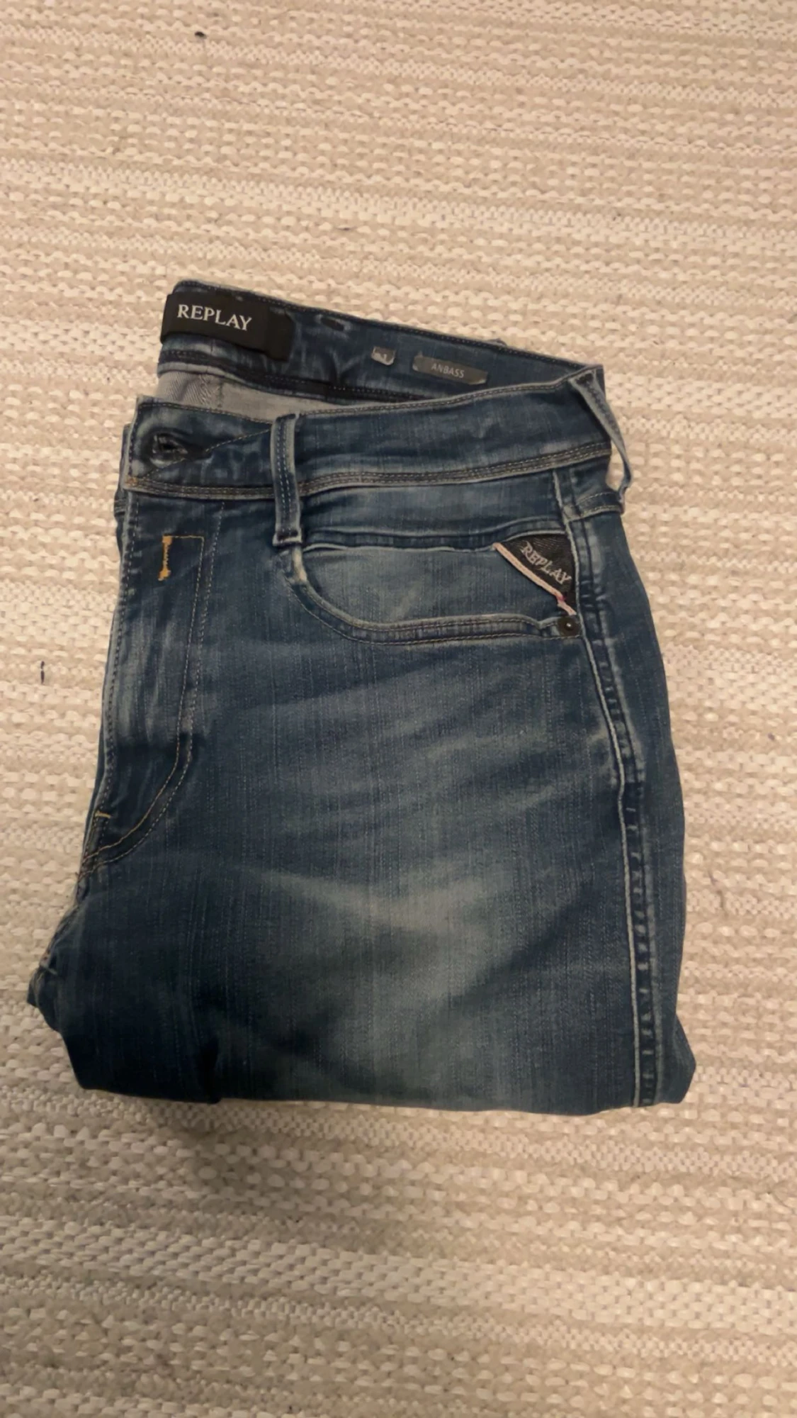 Replay Anbass jeans blå slim fit