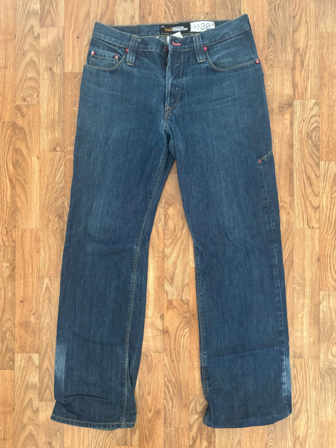 J.Lindeberg blå jeans med broderi - 1