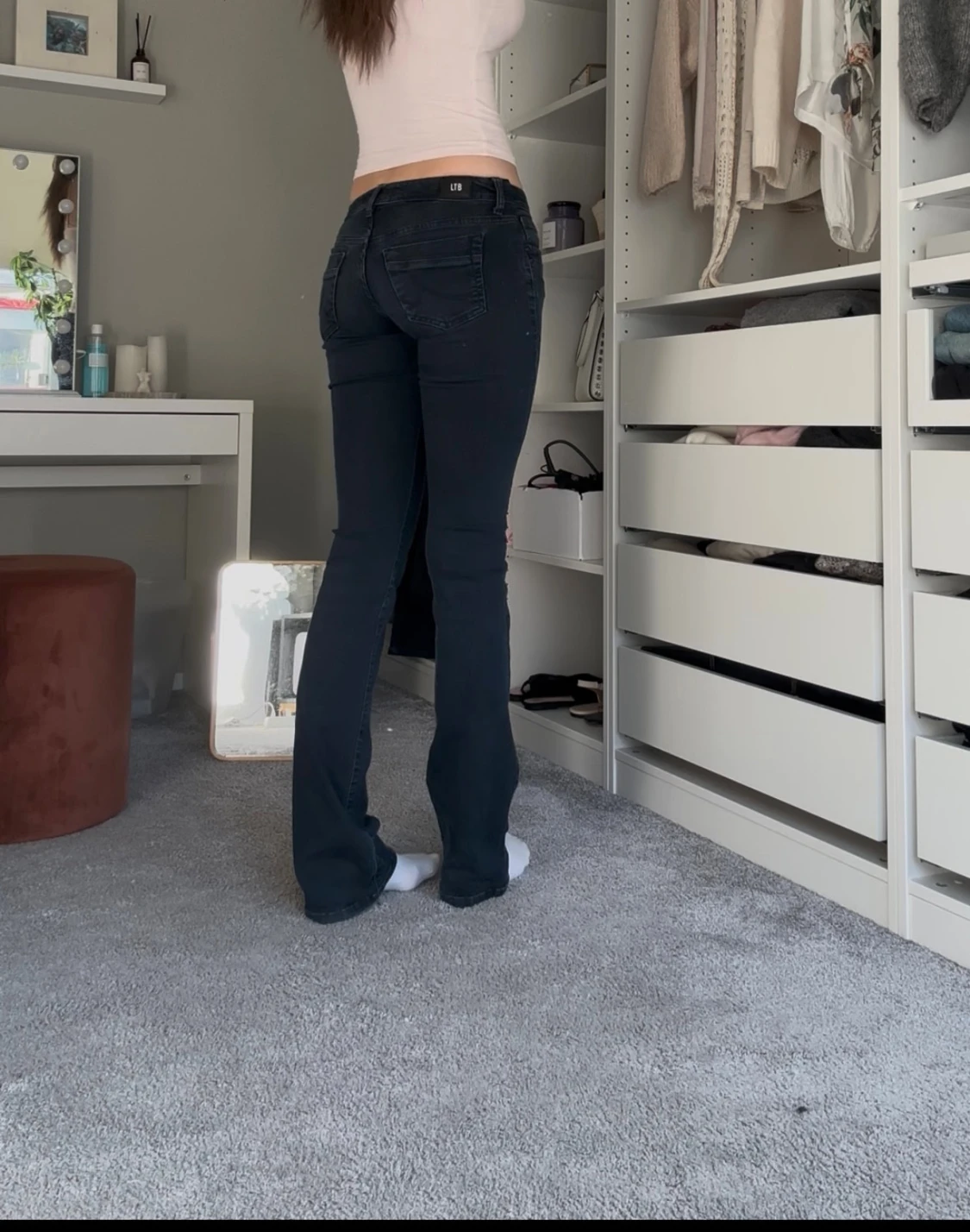 Mörkblå bootcut jeans från LTB