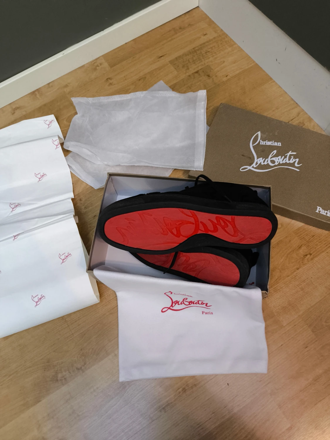 Christian Louboutin svarta sneakers - 3