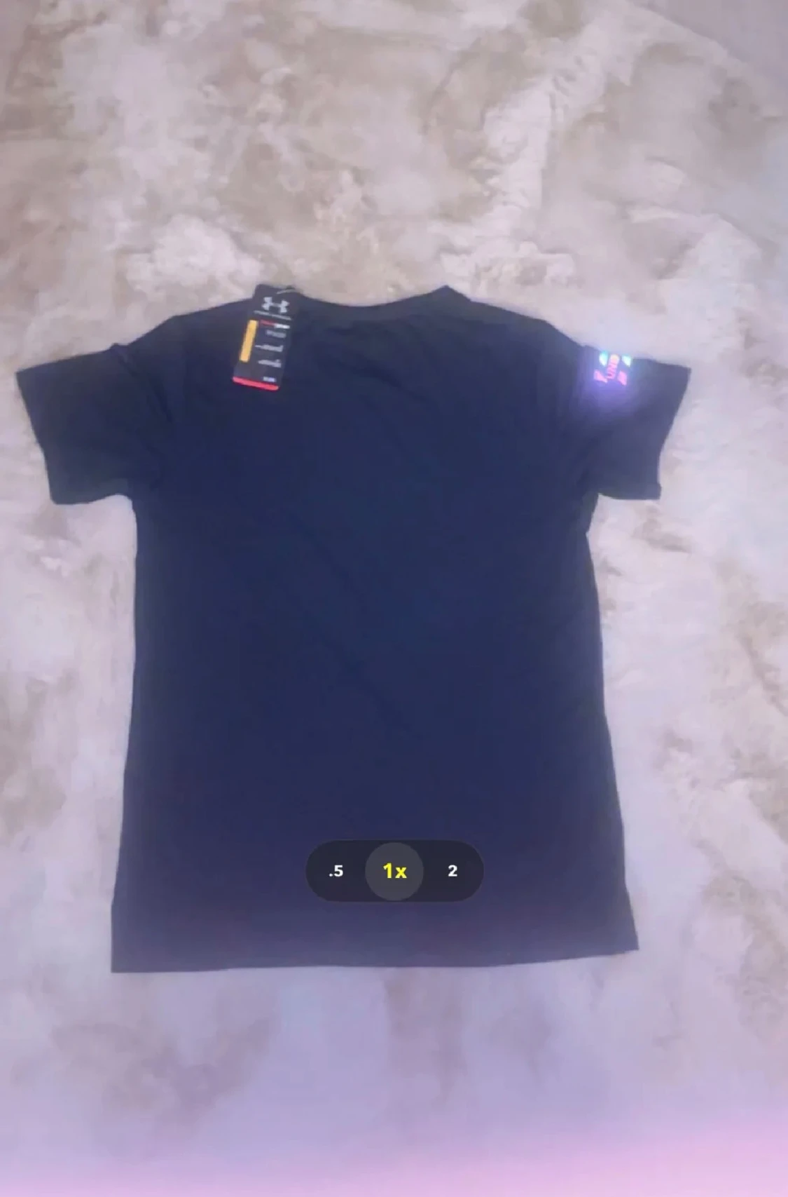 Svart Under Armour t-shirt i polyester - 3