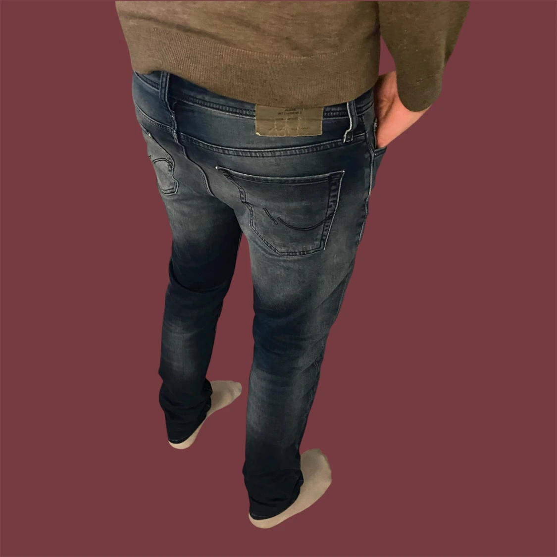 Jeans med Slitningar  - 1