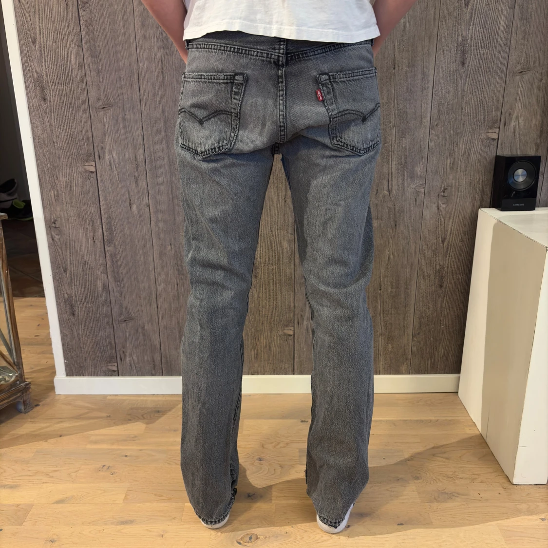 Levi’s 501 – Straight svarta jeans - 1