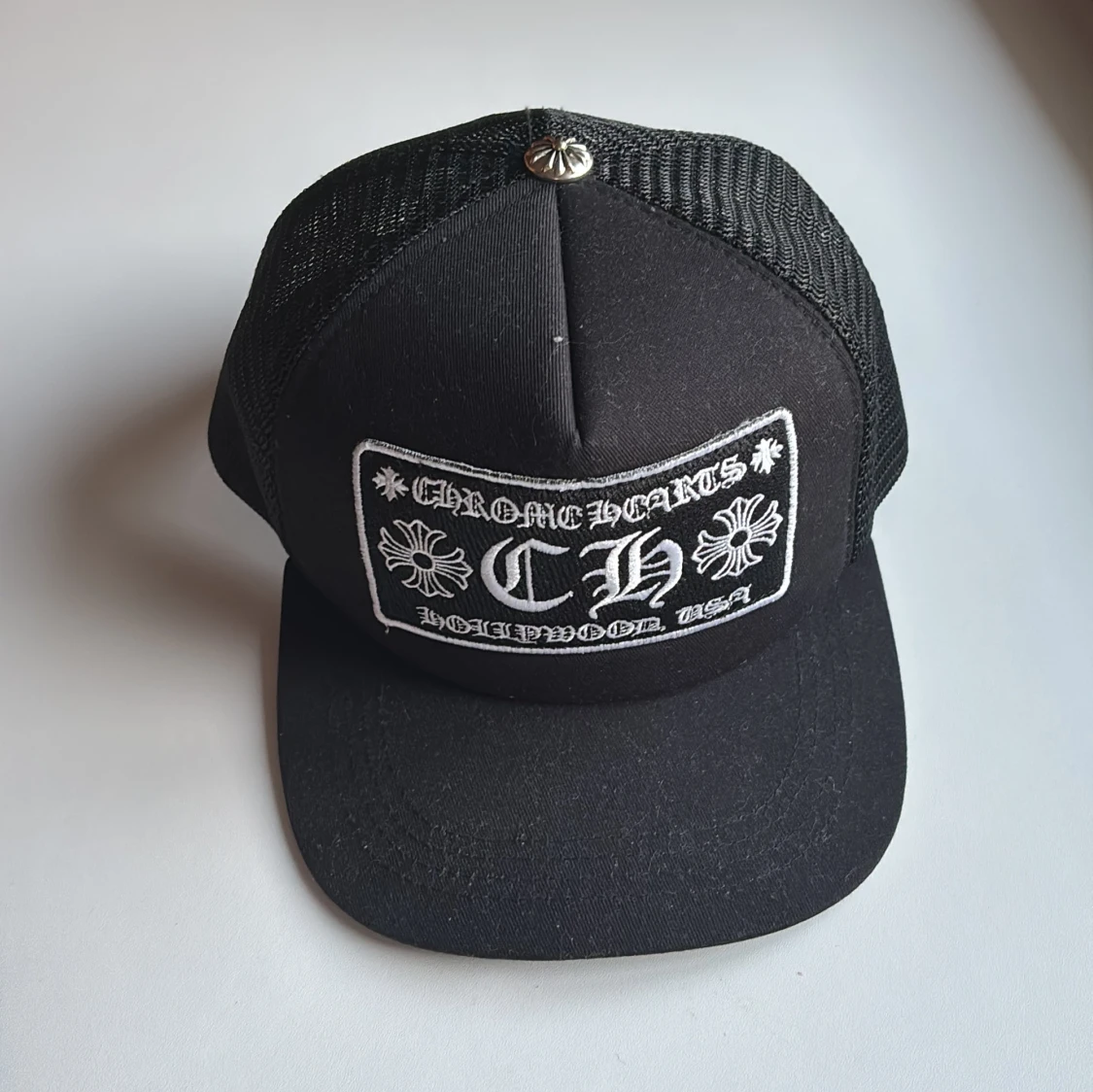 Svart Chrome Hearts keps 