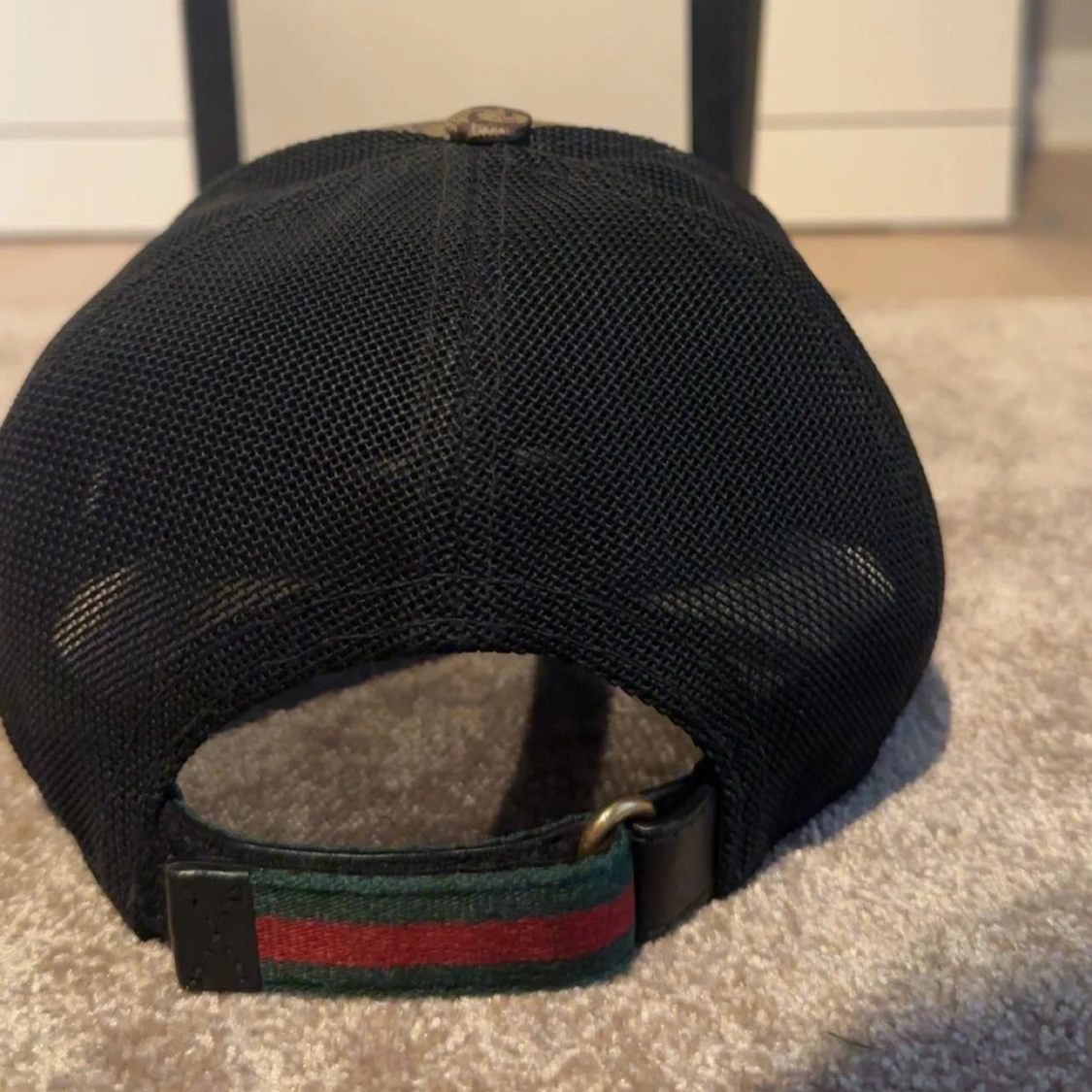 Gucci keps med bi och GG-mönster - 1