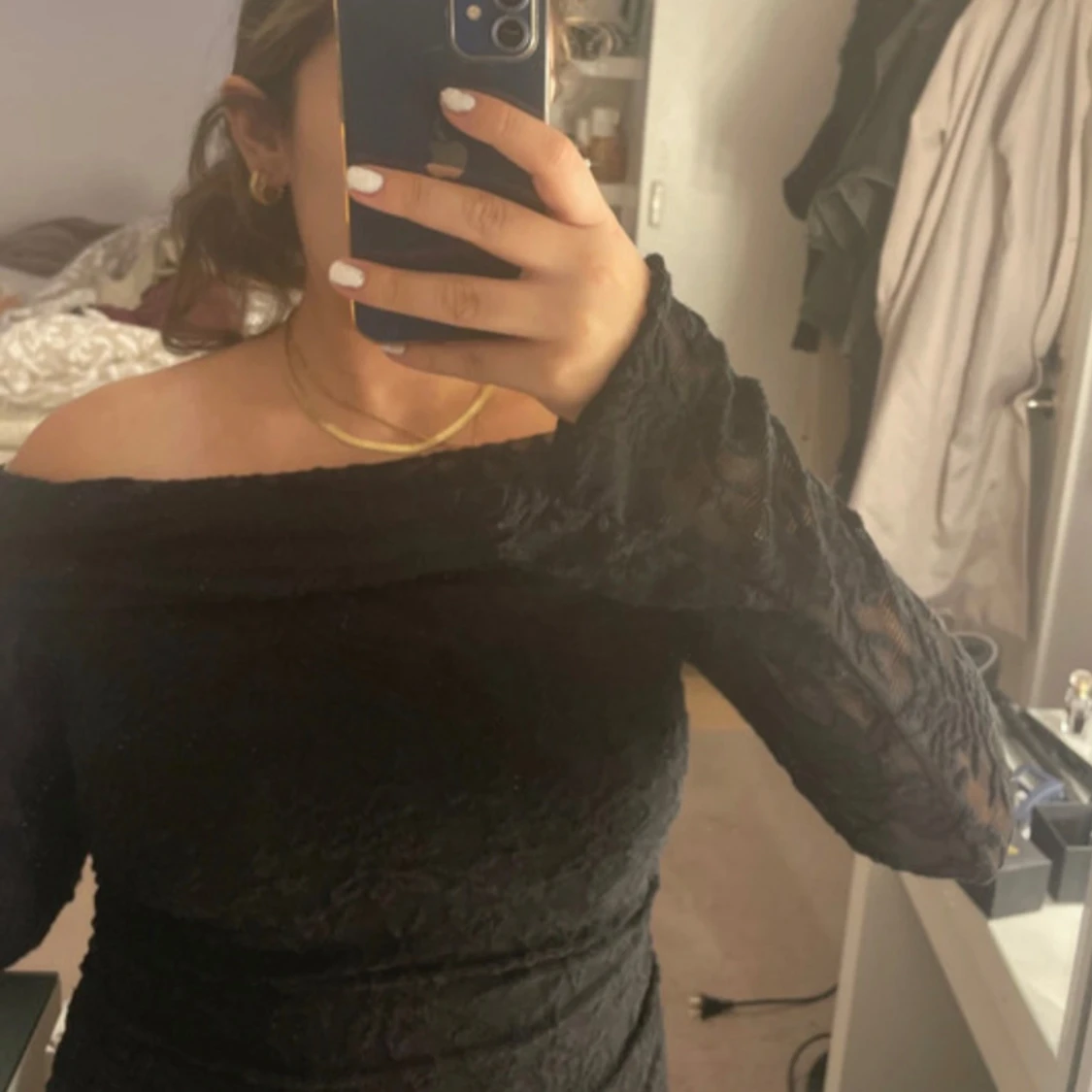 Spetsig off shoulder topp - 3