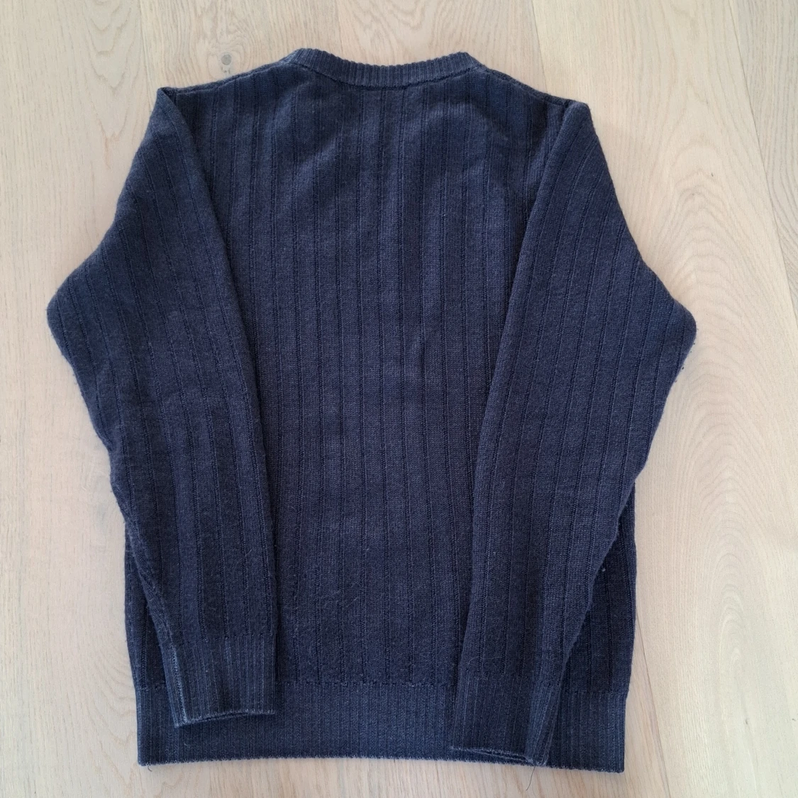 Mörkblå ribbstickad tröja Stenströms - 3