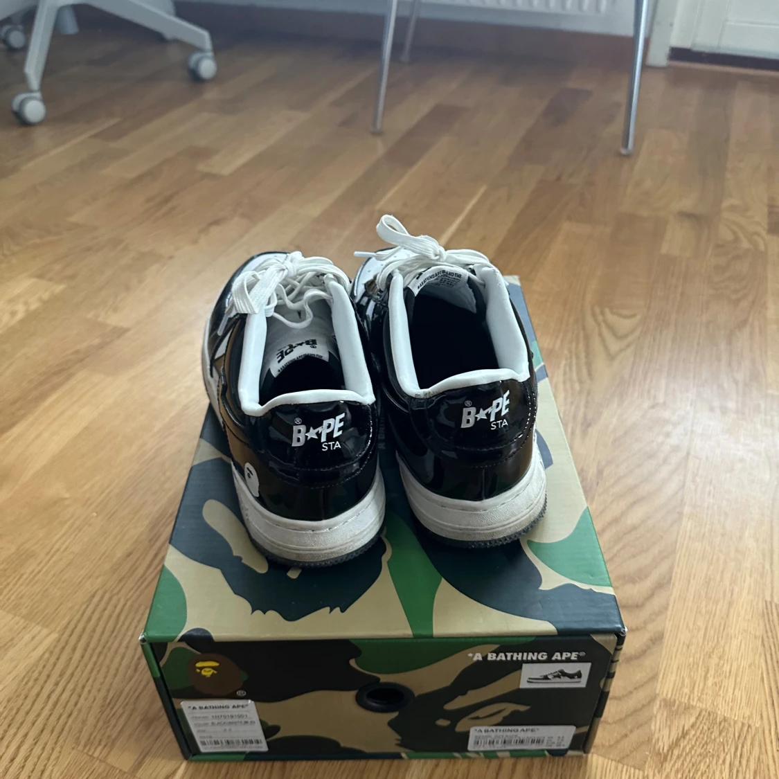 BAPE STA sneakers svart/vit - 3