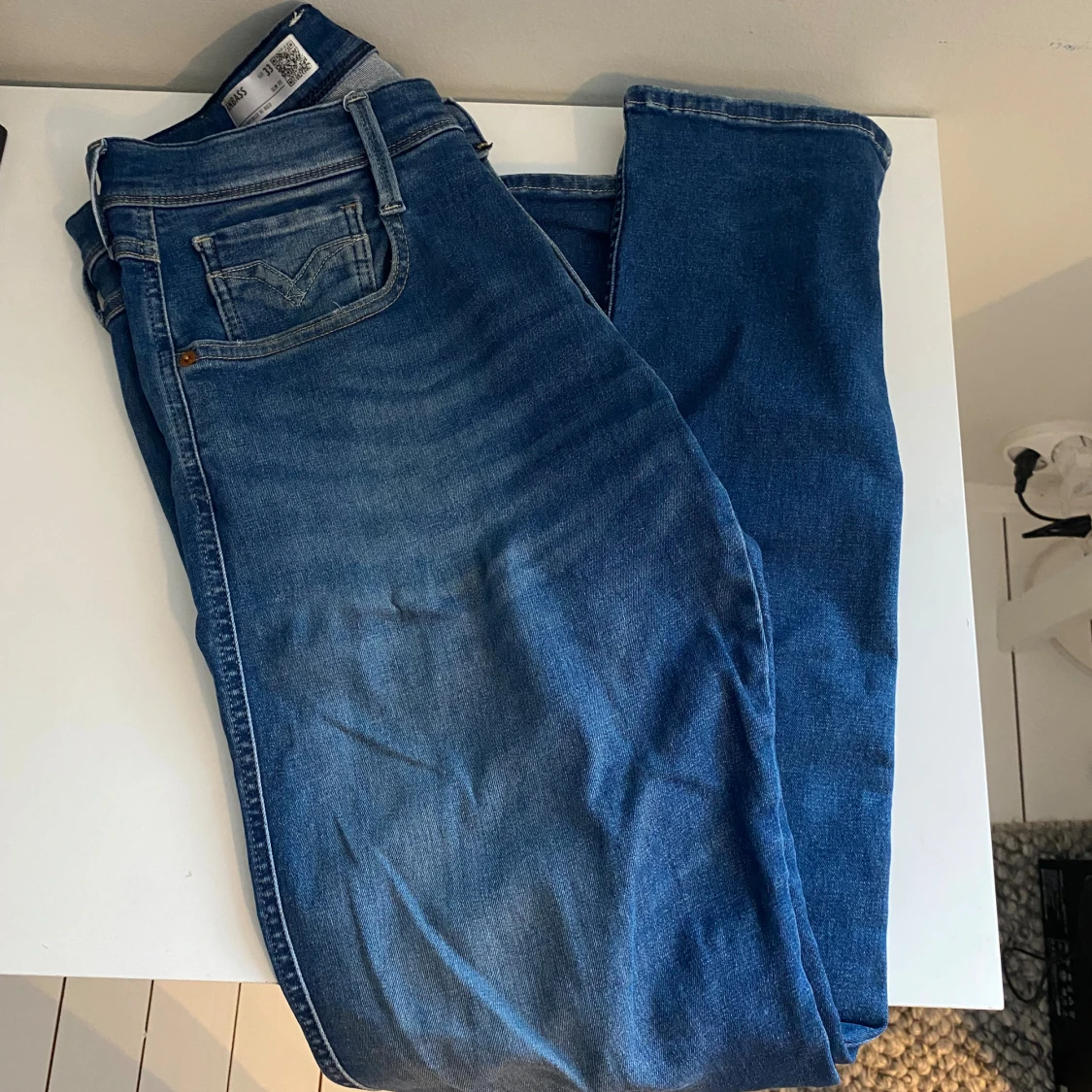 Replay Anbass slim jeans blå
