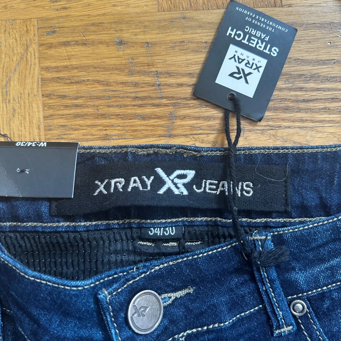 Mörkblå bikerjeans från Xray Jeans - 1