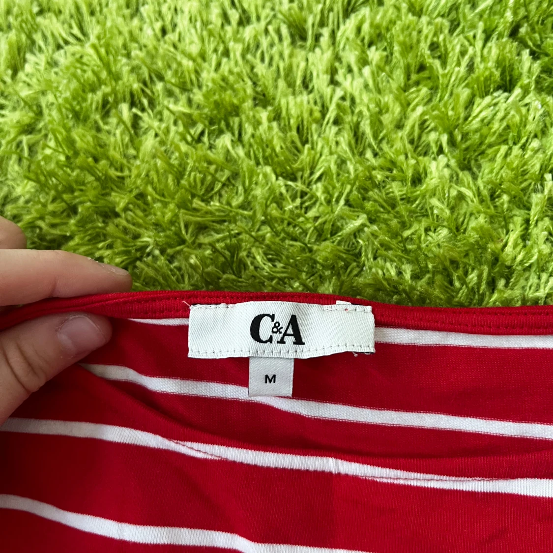 Rödvit randig långärmad tröja C&A - 2