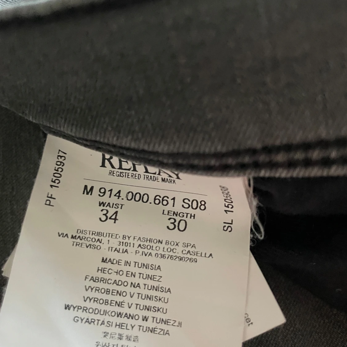 Replay Anbass grå jeans 34/30 - 3