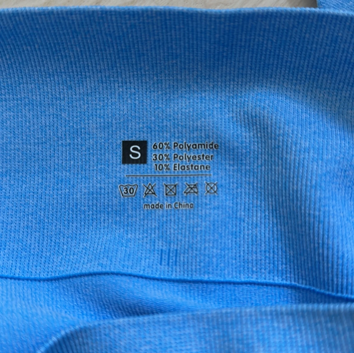 Blå seamless leggings - 3