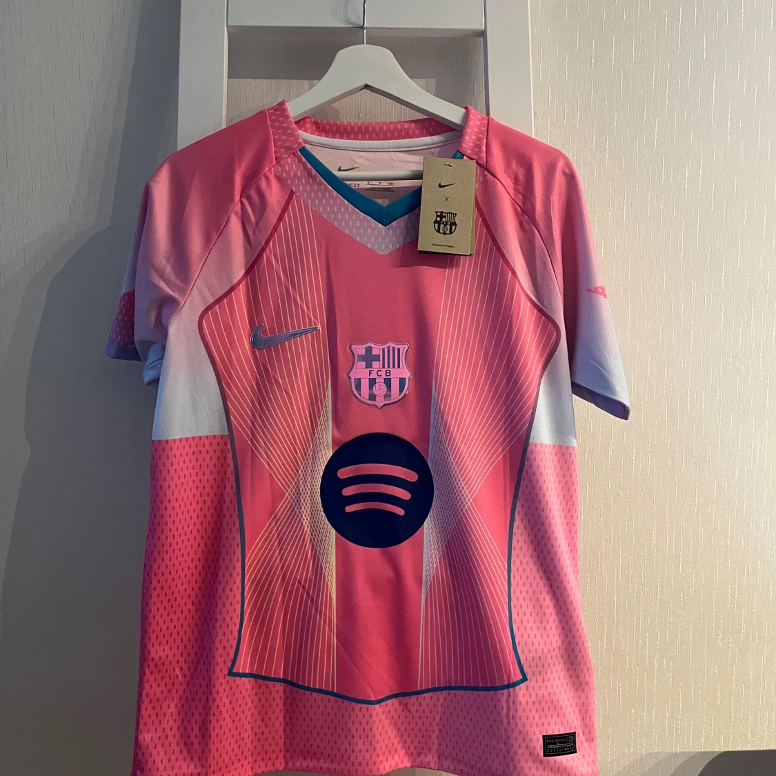 Barça Lamine Yamal rosa matchtröja Nike S