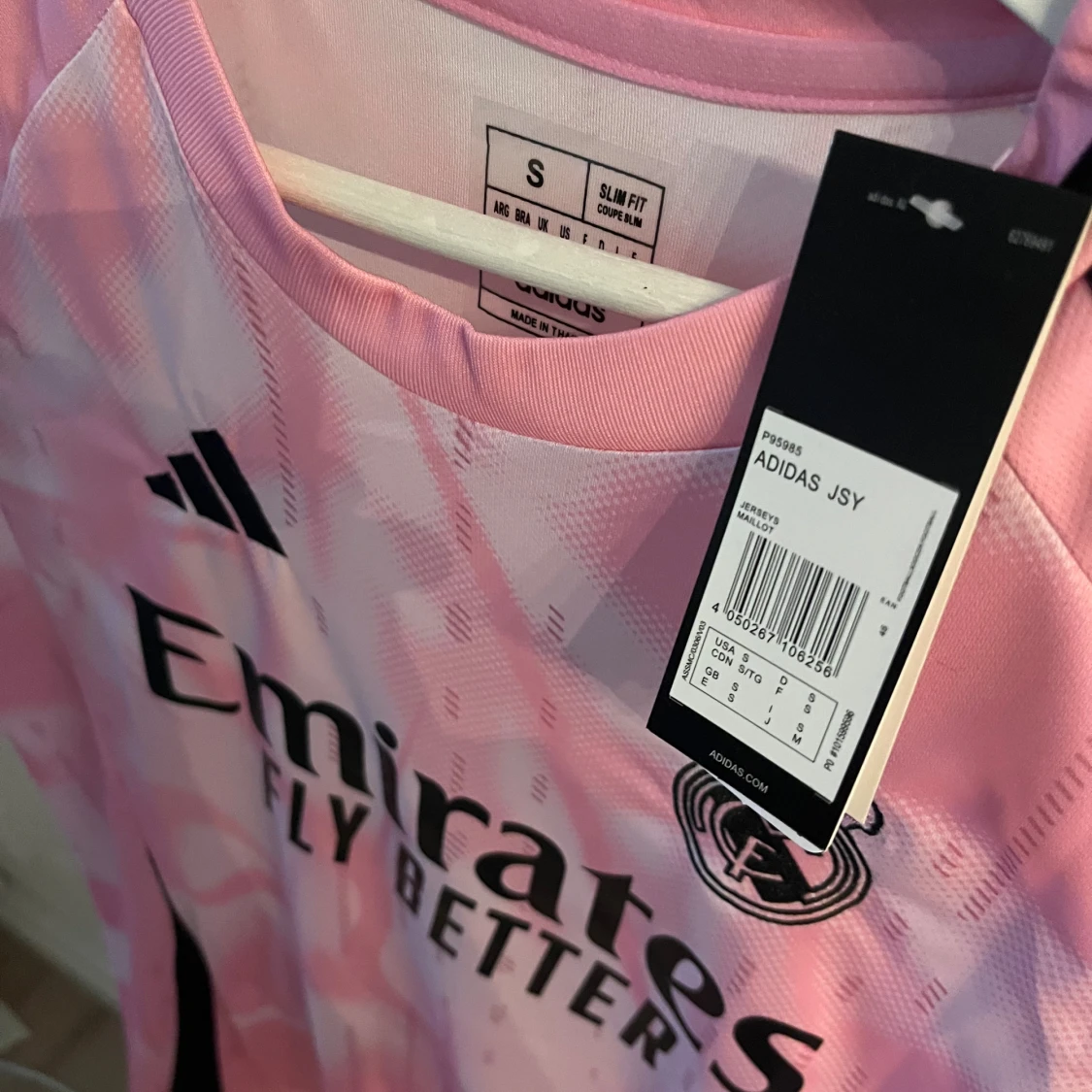 Real Madrid Mbappé rosa fotbollströja S - 2