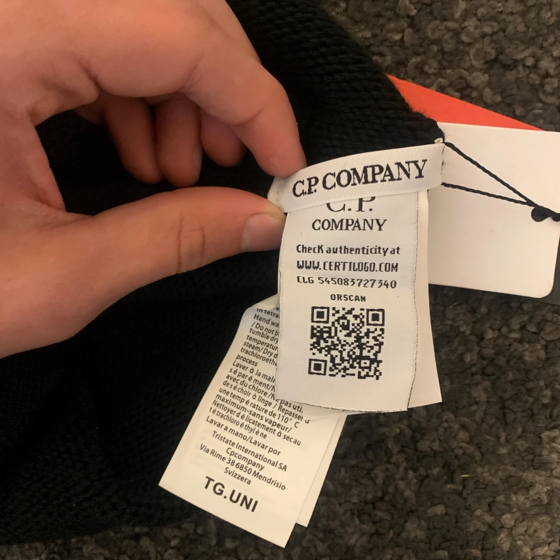 Svart Goggle-mössa från C.P. Company balaklava  - 3