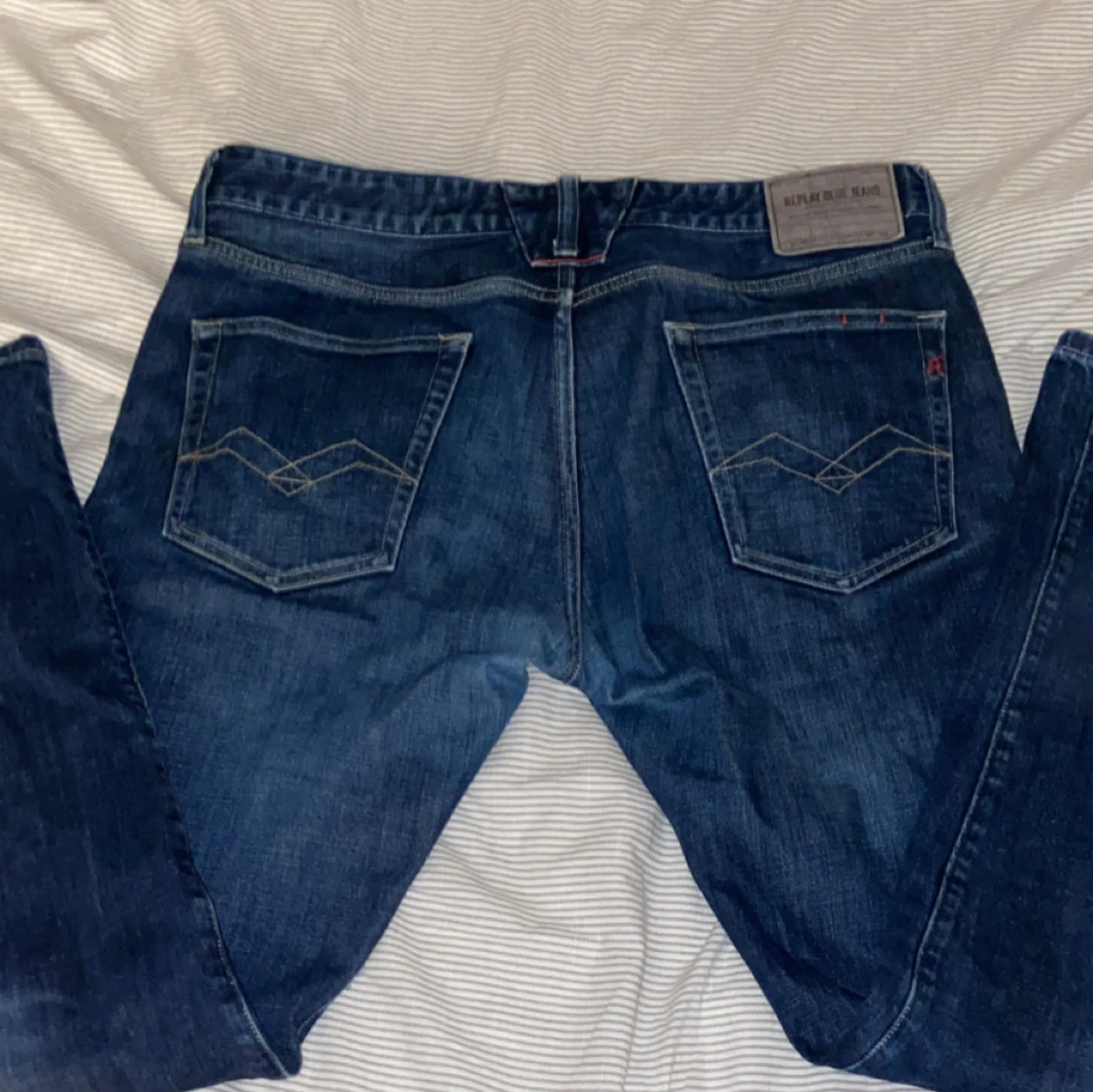 Blå Replay jeans herr, storlek 34/32 - 3