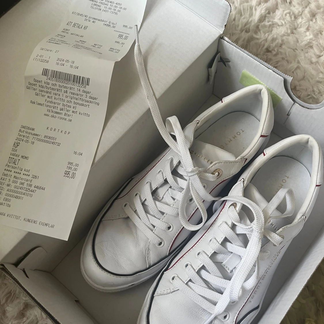 Vita sneakers från Tommy Hilfiger - 4