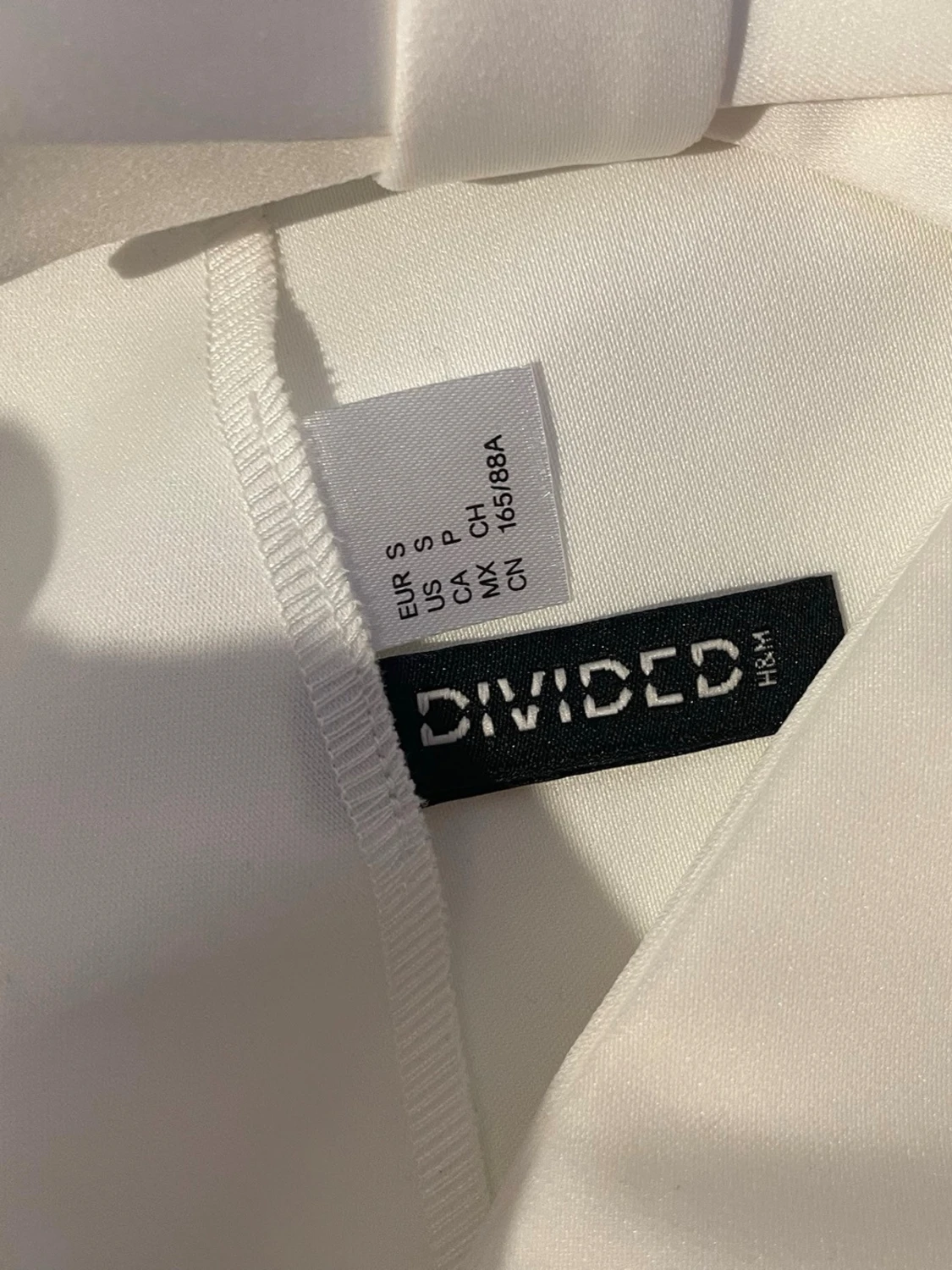 Vit croppad linnetopp från H&M - 4