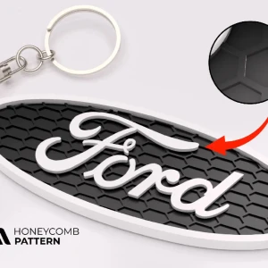 Ford nyckelring - Nu har du chansen att uppgradera din nyckelknippa till något helt annat , detta är våran bästsäljare med honeycomb form, kunden står för frakten