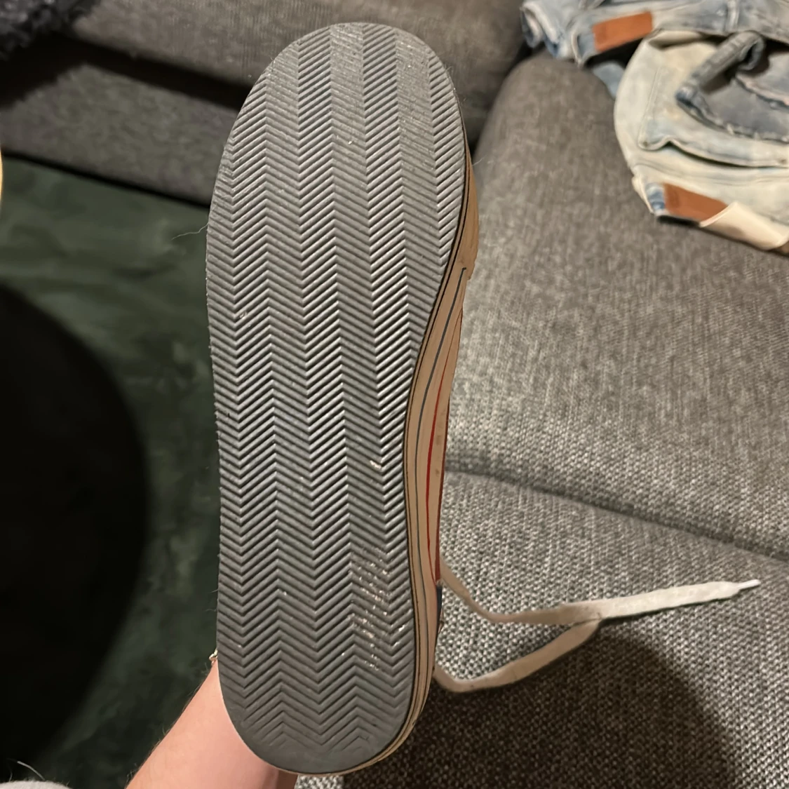 Höga sneakers med USA-flagga och nitar - 3