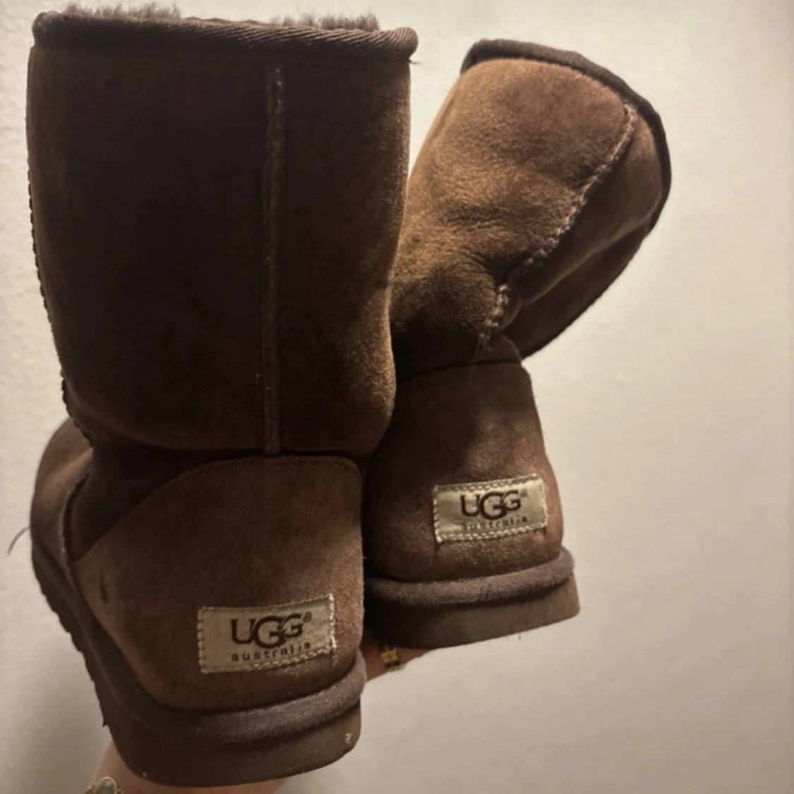 Bruna UGG boots i mocka, storlek 38 - 1
