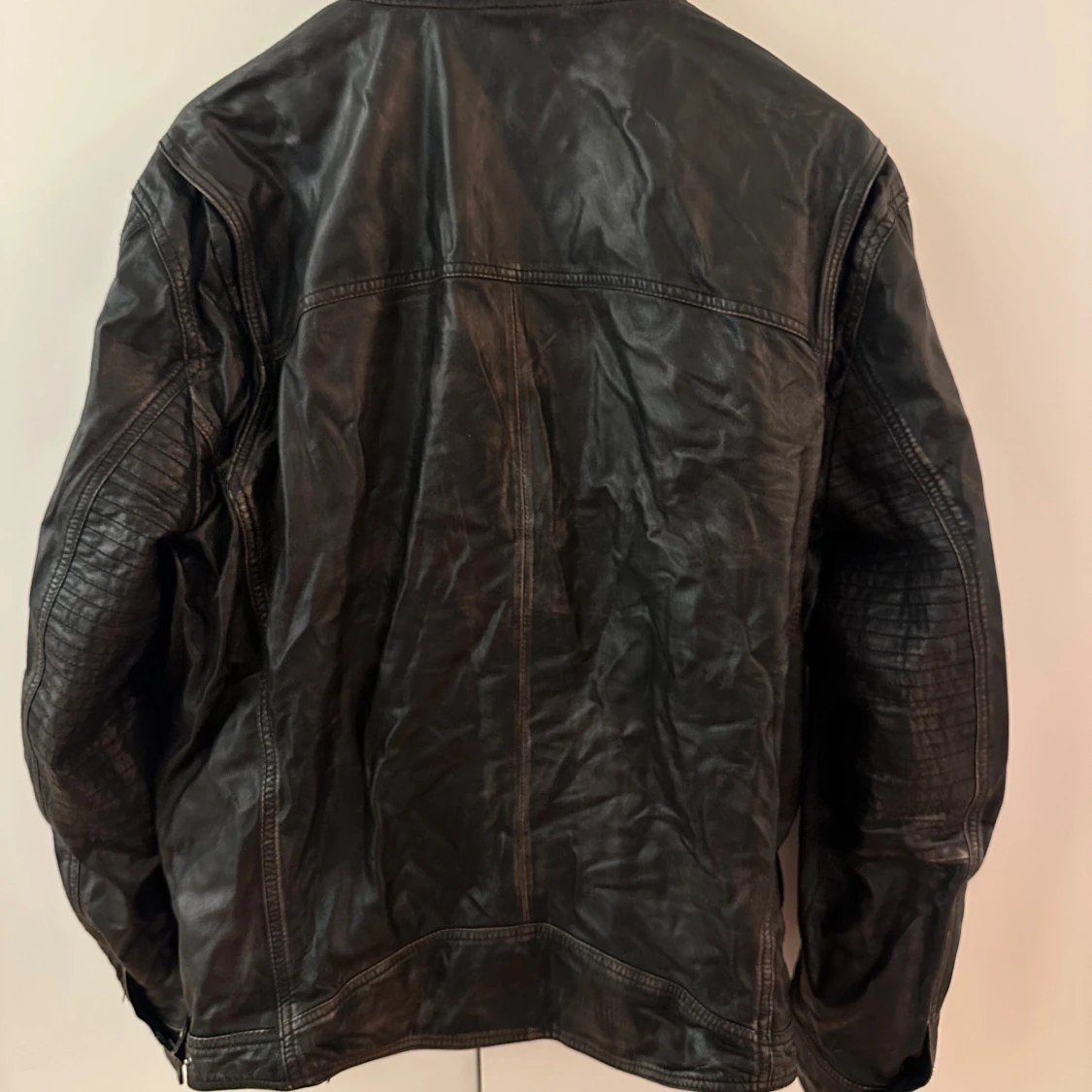 Skinnjacka i äkta skinn  - 4