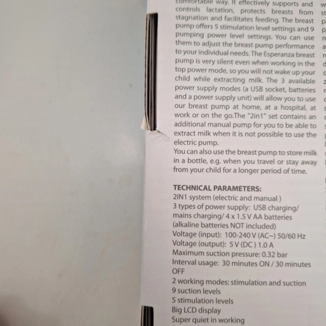 Esperanza 2in1 Breast Pump Gemelos, bröstpump - 2