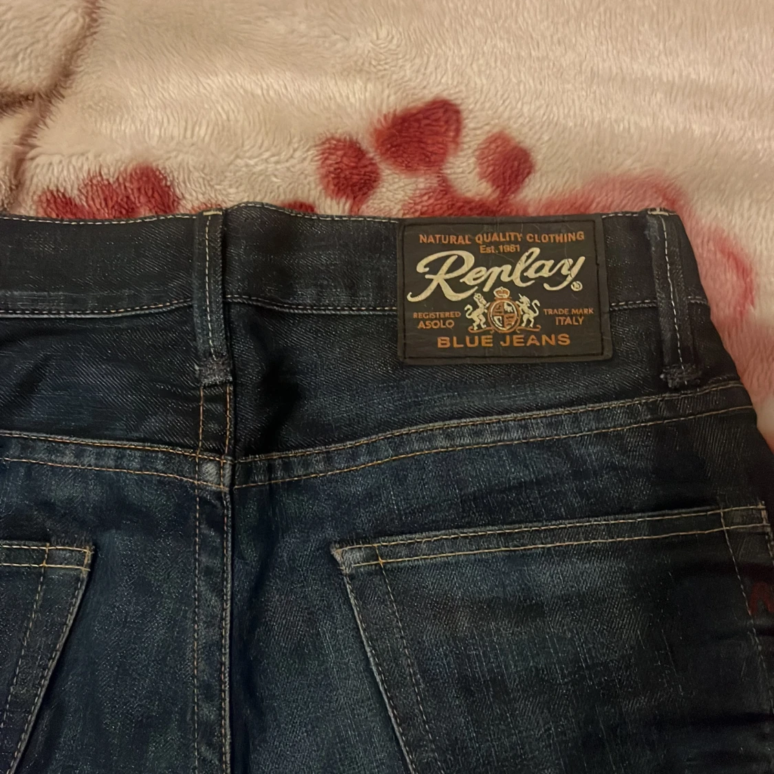 Replay mörkblå jeans straight fit - 3