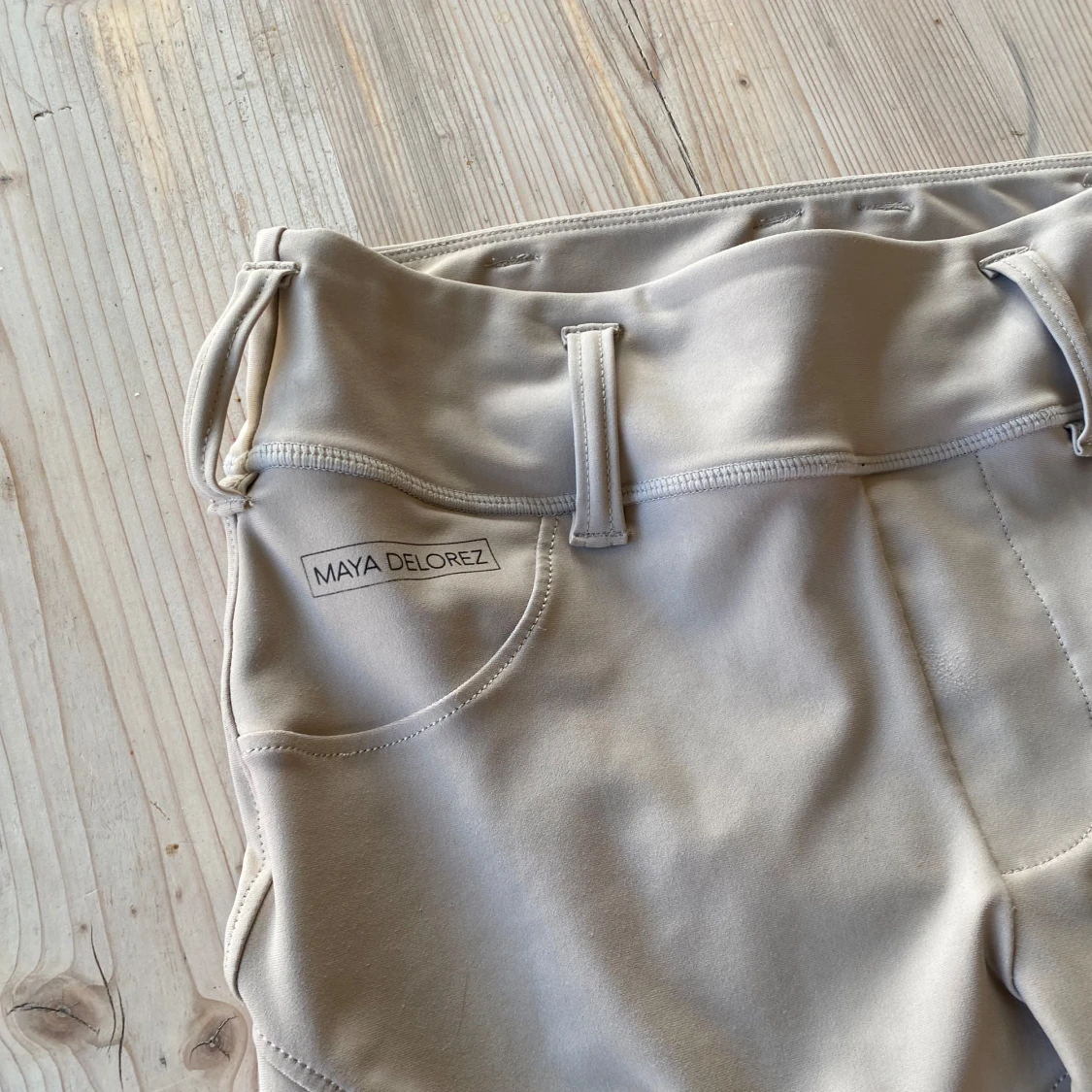 Beige ridbyxor Maya Delorez - 2
