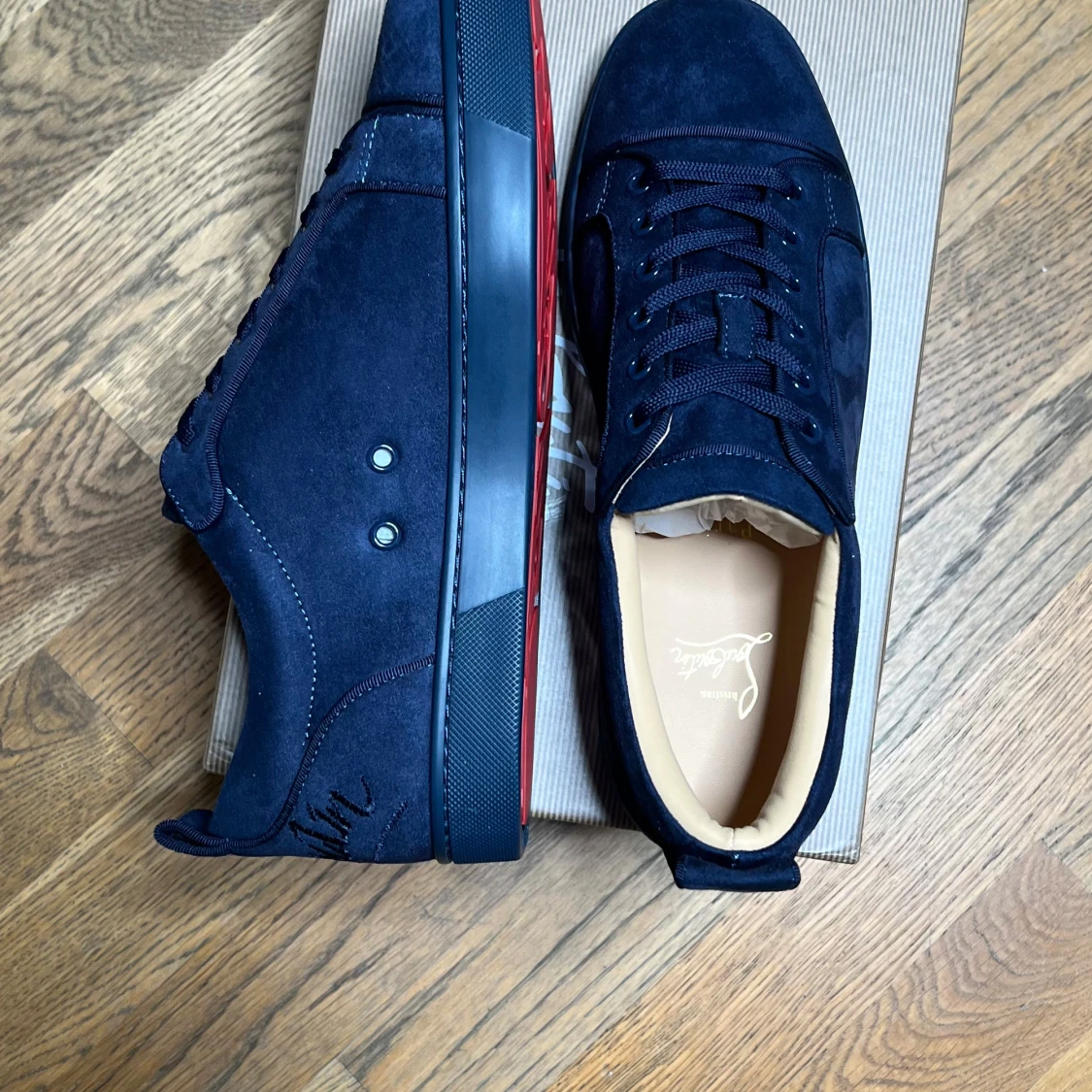 Mörkblå sneakers från Christian Louboutin - 2