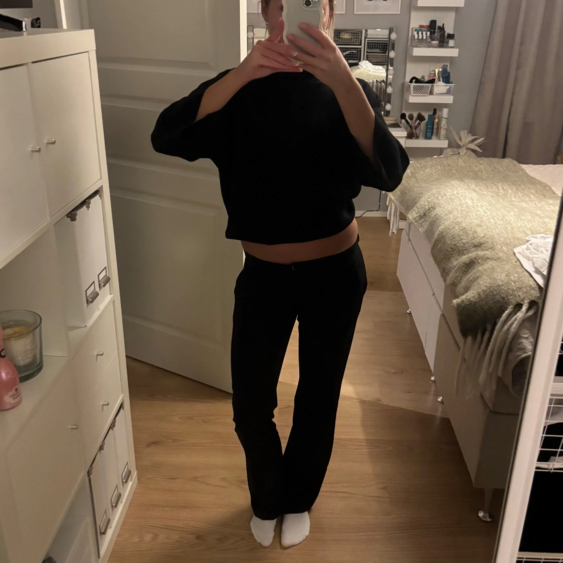 Lågmidjade kostymbyxor 