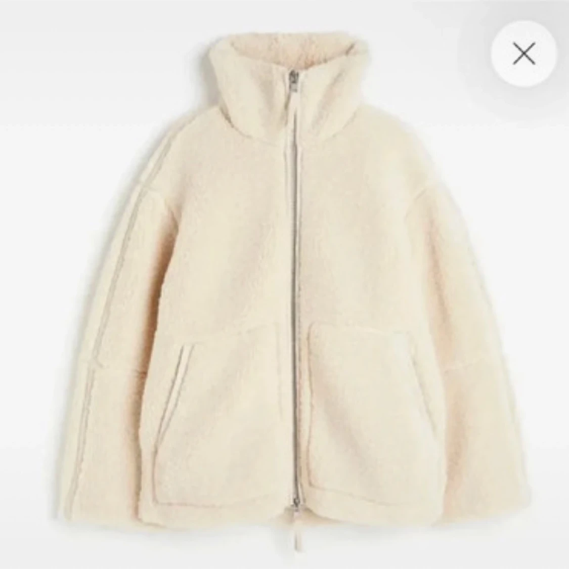 Beige teddyjacka  - 3