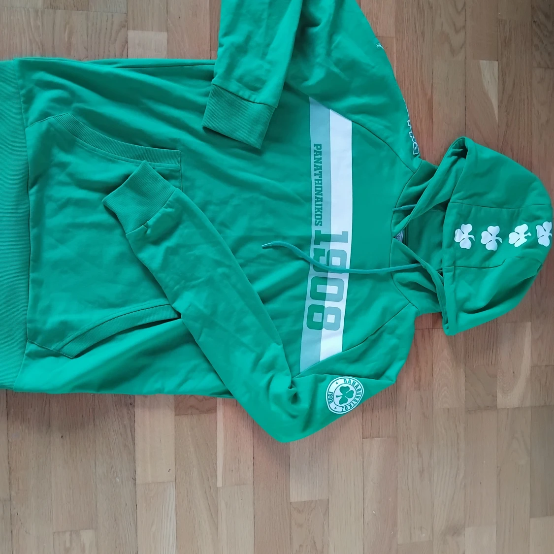 Grön Panathinaikos hoodie från Kappa