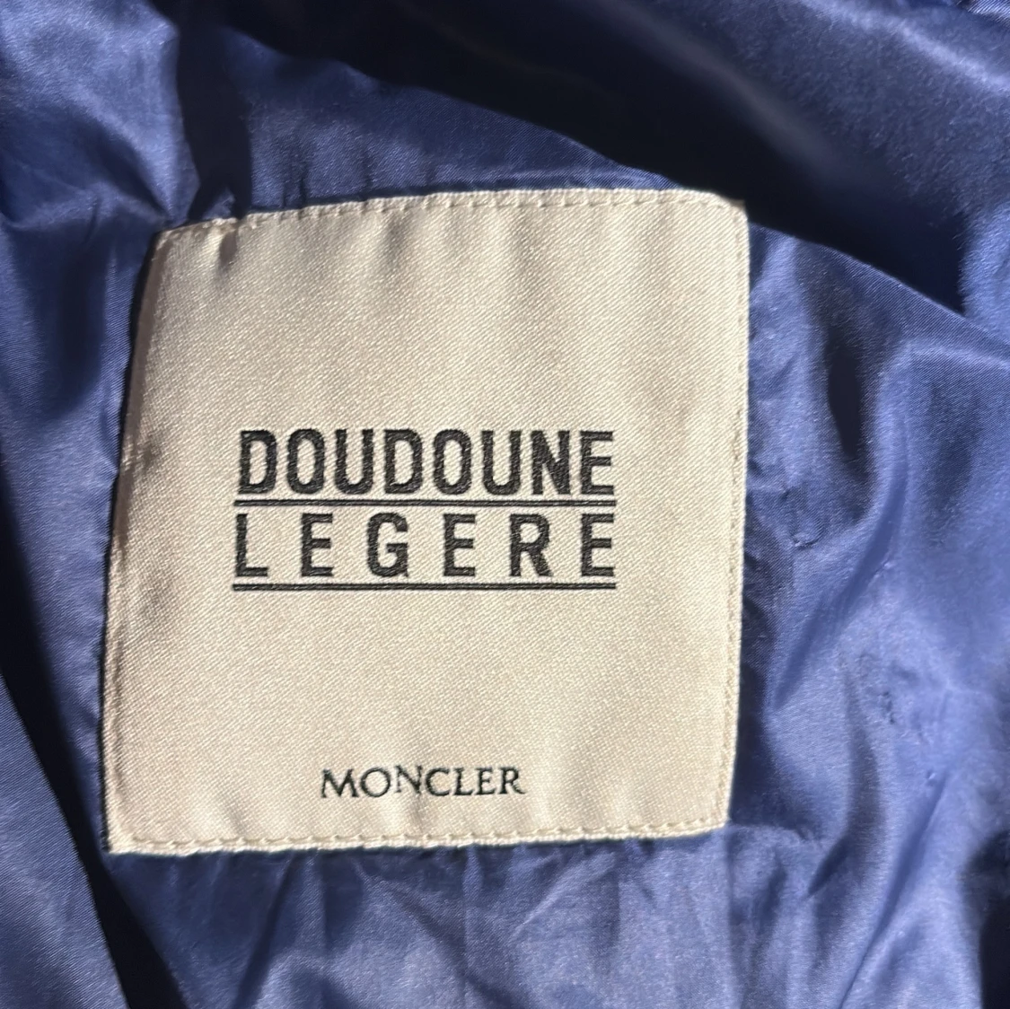 Blå Moncler pufferjacka herr  - 2