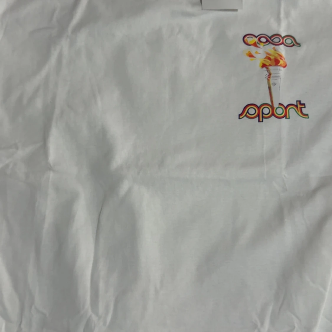 Vit Casablanca Sport t-shirt med fackla - 1