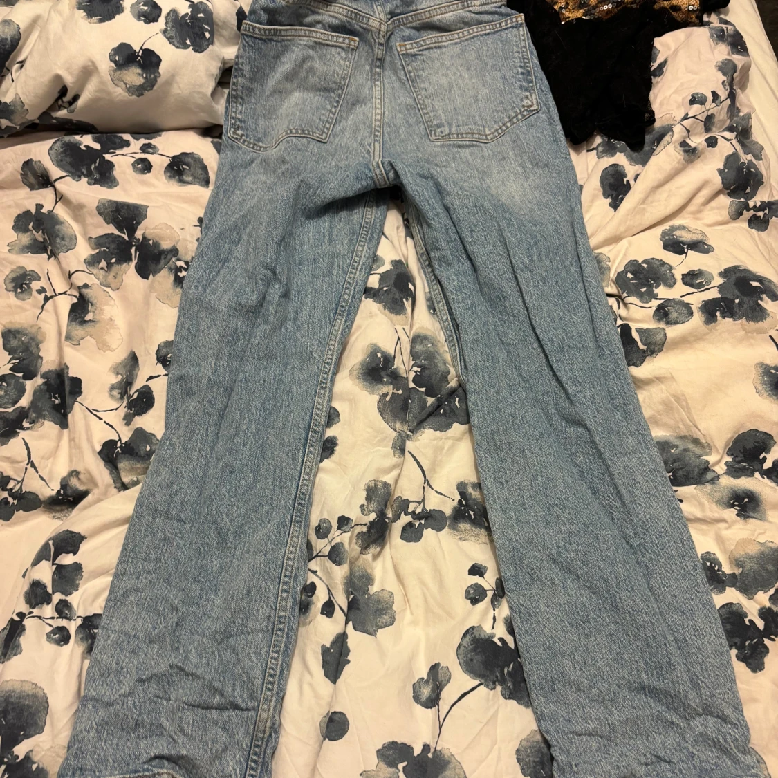 Ljusblå jeans straight fit - 1