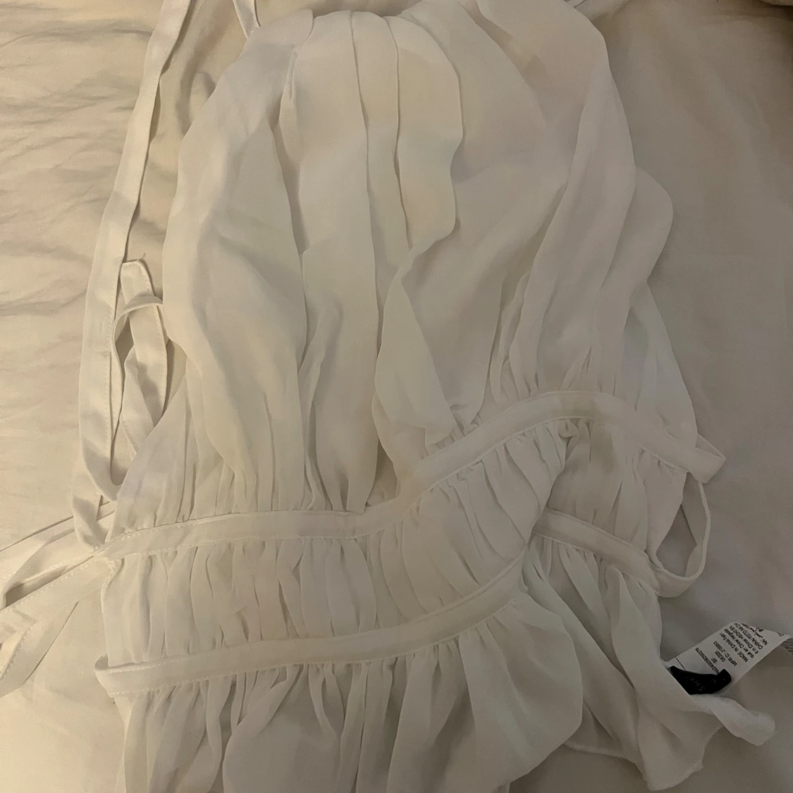 Vit halterneck topp  - 2