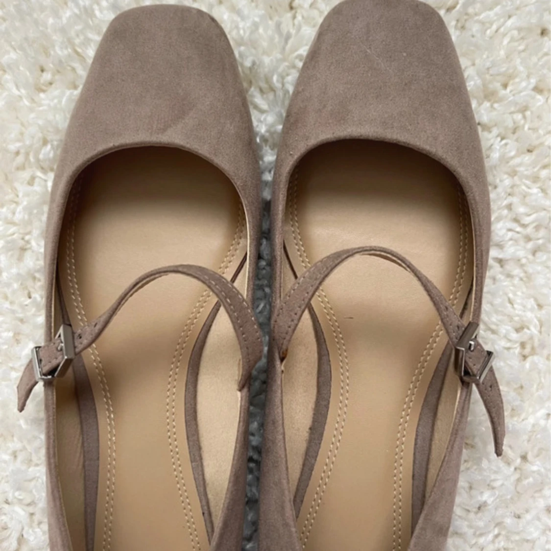 Beige Mary Jane ballerinaskor H&M - 1